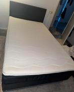 Boxspring bed, Huis en Inrichting, Slaapkamer | Boxsprings, 120 cm, Grijs, Eenpersoons, Zo goed als nieuw