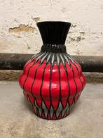 Vintage mid century keramiek grote zware vaas, Ophalen, Gebruikt, Overige kleuren, Aardewerk of Porselein