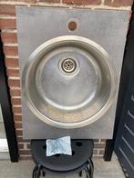 Ronde RVS  spoelbak, Ophalen, Zo goed als nieuw, 25 tot 50 cm, Minder dan 50 cm