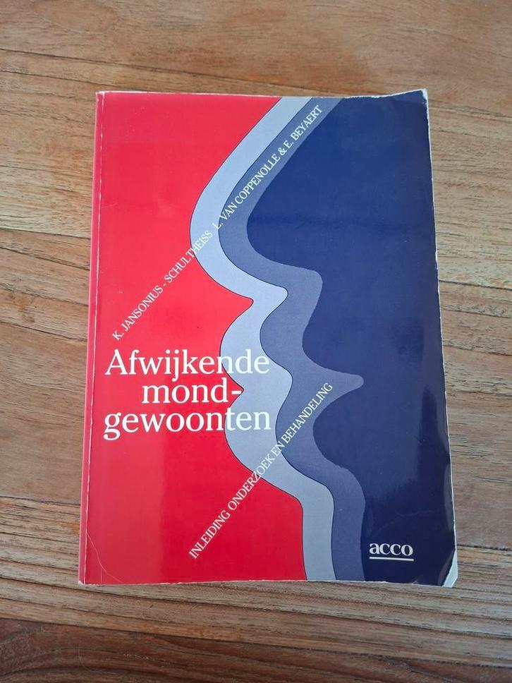 K. Jansonius-Schultheiss - Afwijkende mondgewoonten, Boeken, Wetenschap, Gelezen, Natuurwetenschap, Ophalen of Verzenden