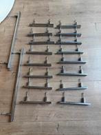 18x Ikea geborsteld staal handgrepen. (Zaten in keuken), Ophalen, Minder dan 50 cm, Gebruikt, Minder dan 25 cm