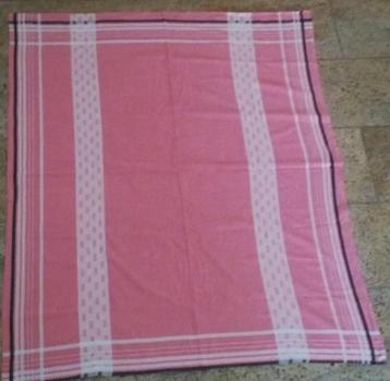 Tafelkleed picknick kleed Textiel van katoen 115 x 137 roze beschikbaar voor biedingen