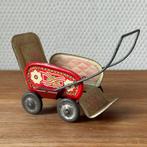 Zeldzaam Antiek Blikken Poppenwagentje, Kinderwagen Brocante, Antiek en Kunst, Antiek | Speelgoed, Ophalen of Verzenden