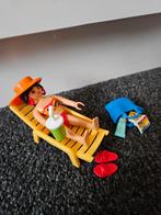 Playmobil dame op ligbed strand, Ophalen of Verzenden, Zo goed als nieuw, Complete set