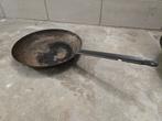 Stalen bakpan 35 cm, Huis en Inrichting, Keuken | Potten en Pannen, Ophalen, Gebruikt, Koekenpan of Braadpan