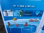 Intex Familie Zwembad met Frame, Gebruikt, 80 tot 120 cm, Rond, 300 cm of meer