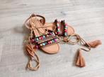 Vrolijke sandalen met pompons gratis, Ophalen, Blue Box, Bruin, Sandalen of Muiltjes
