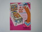 Pin-Ball Flyer JACK IN THE BOX 1973 Gottlieb, Verzamelen, Ophalen of Verzenden, Nieuw