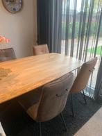 4 stijlvolle eetkamerstoelen, Huis en Inrichting, Ophalen, Gebruikt, Rechthoekig, 50 tot 100 cm