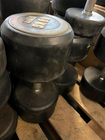 1 x 46 kg rubberen dumvell gewicht beschikbaar voor biedingen