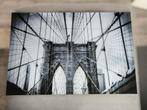 Glazen schilderij Brooklyn Bridge, Ophalen, Zo goed als nieuw, Schilderij, 100 tot 125 cm