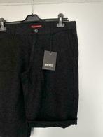 F849 Nieuw: Angels: Chino mt. 36/38=S korte linnen broek, Kleding | Dames, Kort, Zwart, Nieuw, Ophalen of Verzenden