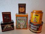 6  vintage koffie- en theeblikken, Ophalen of Verzenden, Gebruikt, Koffie