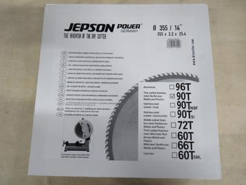 JEPSON HM zaagblad 355 mm 90T voor staal & inox - dunne mate beschikbaar voor biedingen