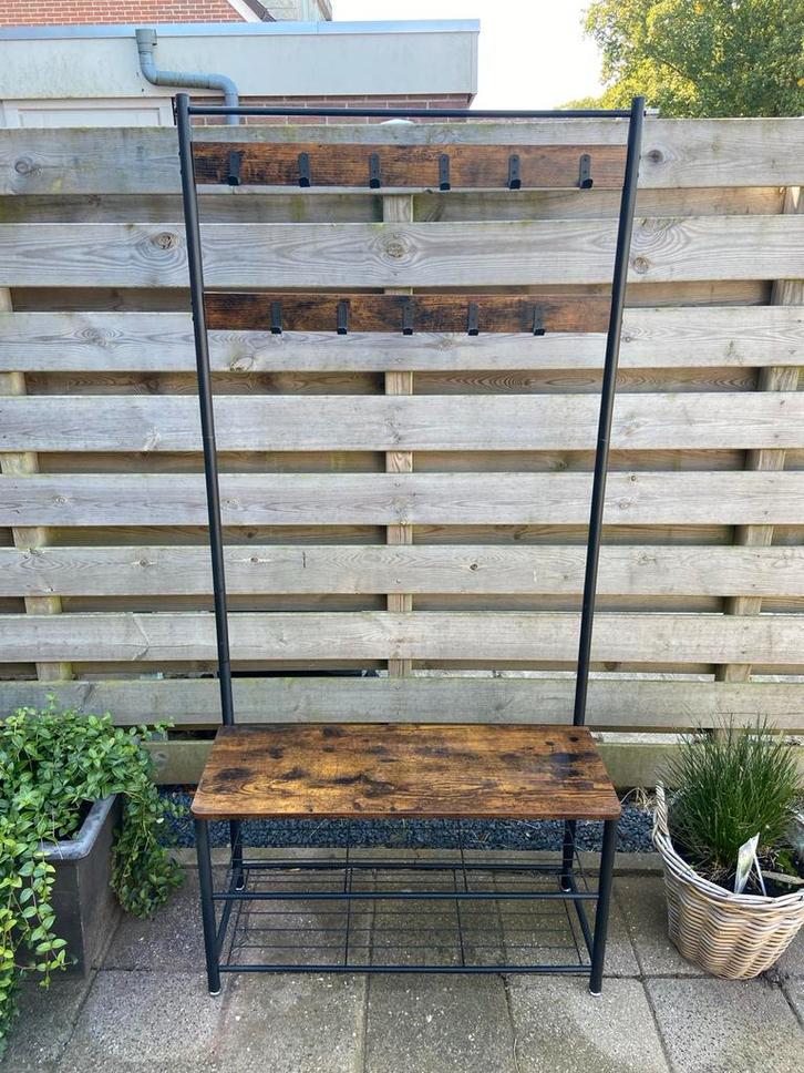Kapstok met schoenenrek, Huis en Inrichting, Woonaccessoires | Kapstokken, Zo goed als nieuw, Staande kapstok, 150 tot 200 cm