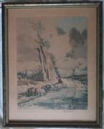 Ferdinand Luigini (1870-1943) - Terugkeer vd schapen - 1920, Antiek en Kunst, Ophalen