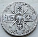 Zilveren munt Florijn Engeland 1921 geen bodemvondst, Ophalen of Verzenden