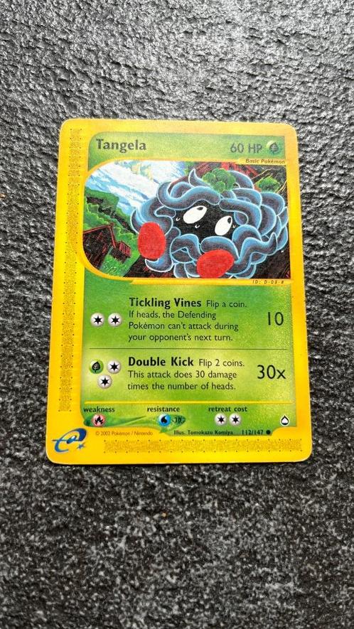 Tangela - Pokemon Aquapolis, Hobby en Vrije tijd, Verzamelkaartspellen | Pokémon, Zo goed als nieuw, Losse kaart, Verzenden