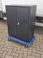 Draaideurkast metaal / staal ( 100x80x38 ) klapdeurkast, Huis en Inrichting, Ophalen, 50 tot 100 cm, Zo goed als nieuw, Vst