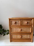Klein vintage rotan ladekastje, Ophalen of Verzenden