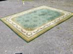 Vintage groen vloerkleed perzisch tapijt rechthoekig, Ophalen, Gebruikt, 200 cm of meer, Rechthoekig
