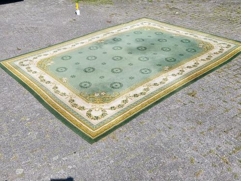 Vintage groen vloerkleed perzisch tapijt rechthoekig, Huis en Inrichting, Stoffering | Tapijten en Kleden, Gebruikt, 200 cm of meer