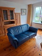 Mooie blauwe bank. Ligte gebruiks sporen., Huis en Inrichting, Ophalen