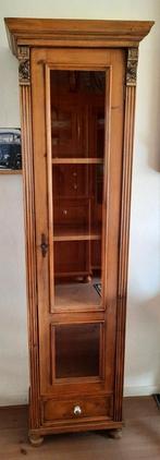 Mooi grenen vitrine kast / kastje, Huis en Inrichting, Kasten | Vitrinekasten, Ophalen, Minder dan 50 cm, Glas, 150 tot 200 cm