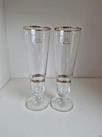2x Warsteiner bierglazen  "Das Einzig Wahre", Ophalen of Verzenden, Zo goed als nieuw, Glas of Glazen, Overige merken