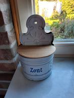 Grote emaille zoutpot, Antiek en Kunst, Antiek | Emaille, Ophalen of Verzenden