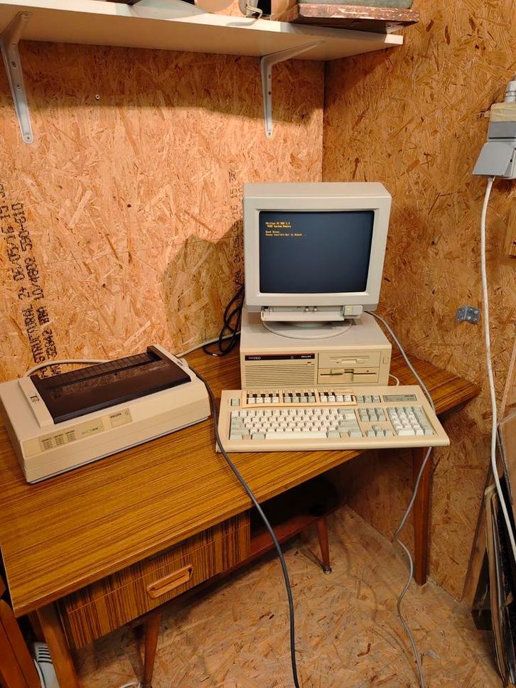 Zeldzaam & Compleet: Philips NMS 9100 PC Set, Computers en Software, Vintage Computers, Ophalen