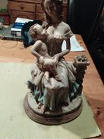 Vintage Porseleinen Beeldje Moeder en Kind, Antiek en Kunst, Ophalen of Verzenden