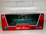 BBURAGO BURAGO 1:18 ALFA ROMEO GIULIA GTAM GROEN NIEUW, Ophalen of Verzenden, Nieuw, Auto, Bburago