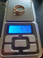 14 kt gouden ring, 19 tot 20, Ophalen of Verzenden, Zo goed als nieuw, Dame of Heer