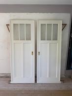 Klassieke schuifdeuren ensuite jaren '30, Doe-het-zelf en Verbouw, Deuren en Horren, Gebruikt, 80 tot 100 cm, Binnendeur, Ophalen of Verzenden