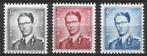 Belgie 1953 - Yvert 924-926 - Koning Boudewijn - Marchand (P, Postzegels en Munten, Staatshoofden, Ophalen, Postfris