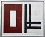 Compositie 46/250 - Kunstenaar: Bert Loerakker, Antiek en Kunst, Kunst | Litho's en Zeefdrukken, Ophalen of Verzenden