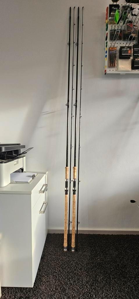 2x Handbuilt Armalite hengels MK1-12.6ft, Watersport en Boten, Hengelsport | Karpervissen, Zo goed als nieuw, Werphengel, Ophalen