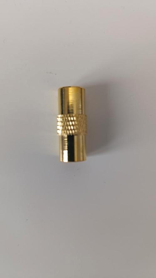 2x COAX Adapters NIEUW - M naar M, Audio, Tv en Foto, Audiokabels en Televisiekabels, Nieuw, Coaxiale kabel, Minder dan 2 meter