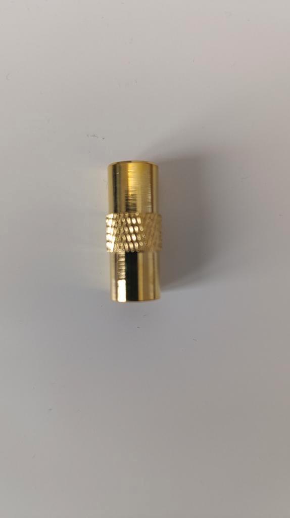 2x COAX Adapters NIEUW - M naar M, Audio, Tv en Foto, Audiokabels en Televisiekabels, Nieuw, Coaxiale kabel, Minder dan 2 meter
