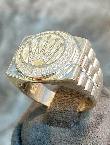 925 Zilveren Rolex Ring beschikbaar voor biedingen