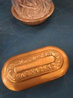 Koperen  lepeldoosje koperen theedoosje, Antiek en Kunst, Ophalen of Verzenden