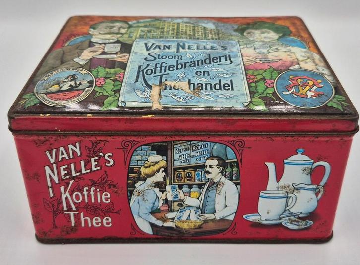 Vintage Van Nelle Blik, Antiek en Kunst, Antiek | Tin, Ophalen of Verzenden