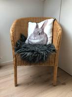 Vintage - Rotan/rieten kuipstoel, Huis en Inrichting, Stoelen, Gebruikt, Vintage, Riet of Rotan, Ophalen of Verzenden