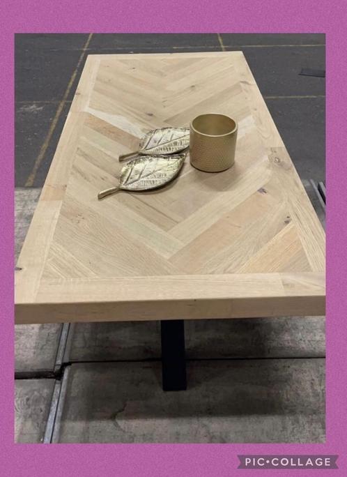 EIKEN VISGRAAT TAFEL!, Huis en Inrichting, Complete eetkamers, Nieuw, Ophalen of Verzenden