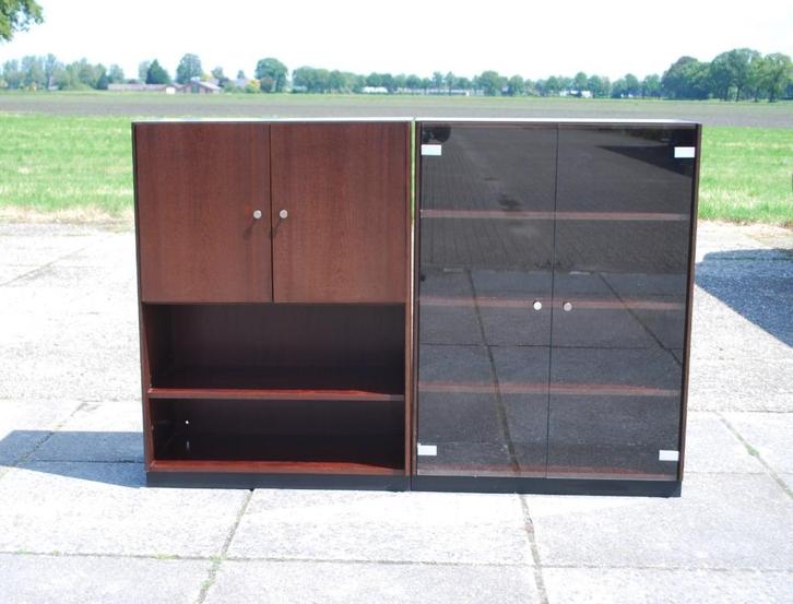 Vintage wandkast Bartels wandkast 1974, Huis en Inrichting, Kasten | Vitrinekasten, Gebruikt, Minder dan 100 cm, 25 tot 50 cm