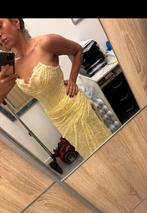 Avond jurk gala, Geel, Nieuw, Ophalen of Verzenden, Maat 36 (S)