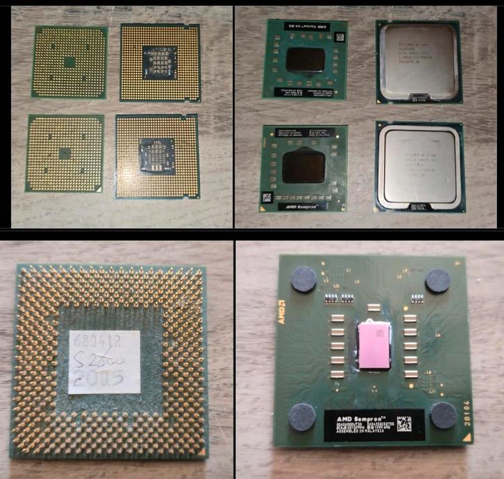 5  verschillende AMD Sempron processors en een Intel Core 2, Computers en Software, Processors, Ophalen of Verzenden