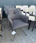 3 x grijze draaibare stoelen, Huis en Inrichting, Stoelen, Ophalen, Zo goed als nieuw, Zwart, Vijf, Zes of meer stoelen