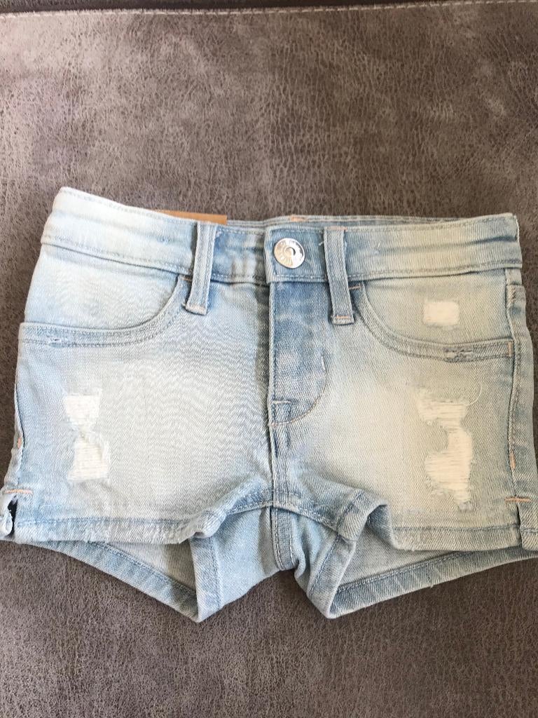 nieuwe spijkershort/korte spijkerbroek H&M mt 98 verst taill, Broek, Meisje, H&M, Nieuw